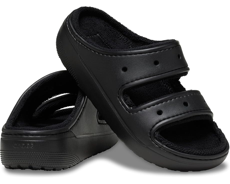 

Сандалии Crocs Classic Cozzzy Towel Sandal, черный