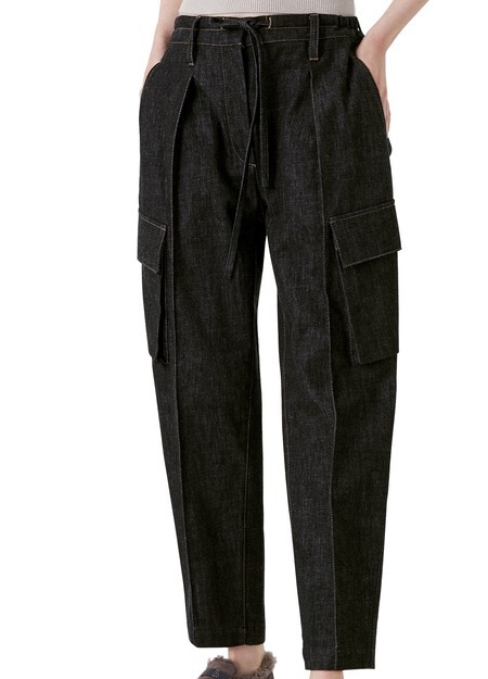 

Джинсовые брюки Baggy Brunello Cucinelli, черный