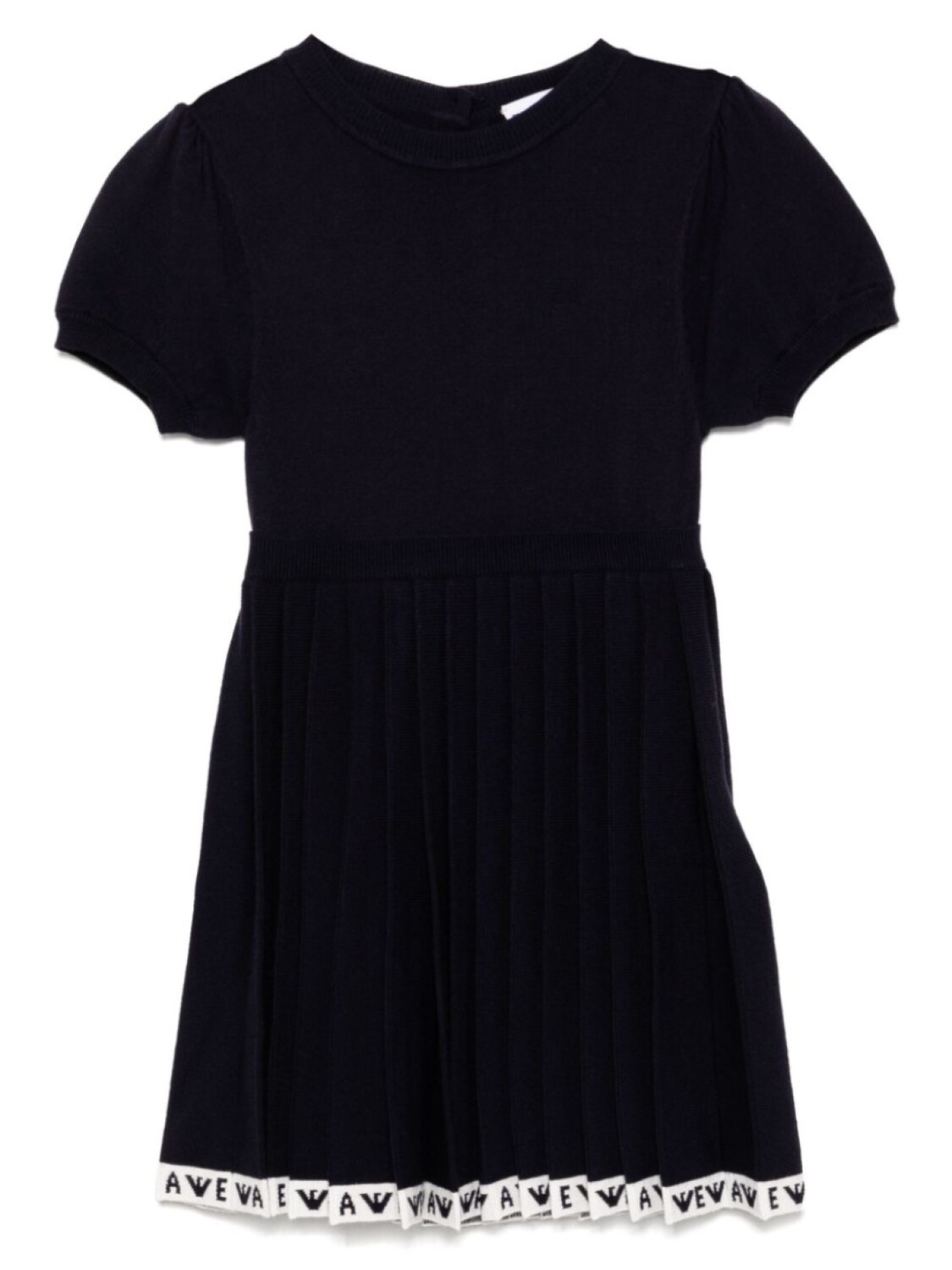 

Платье с отделкой логотипом Emporio Armani Kids, синий