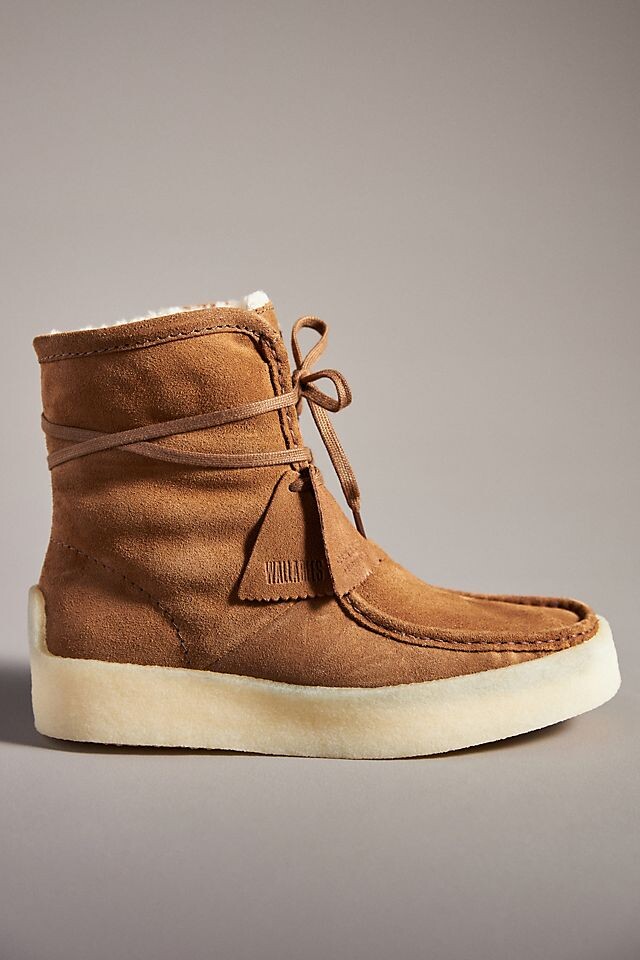 

Высокие ботинки Clarks Wallabee Cup, коричневый
