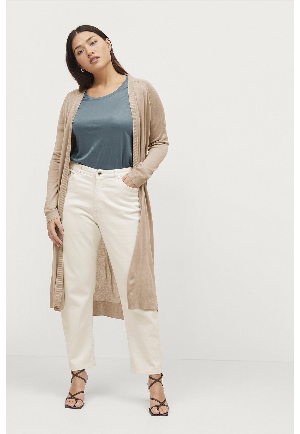 

Кардиган LANG Ellos Collection, цвет beige