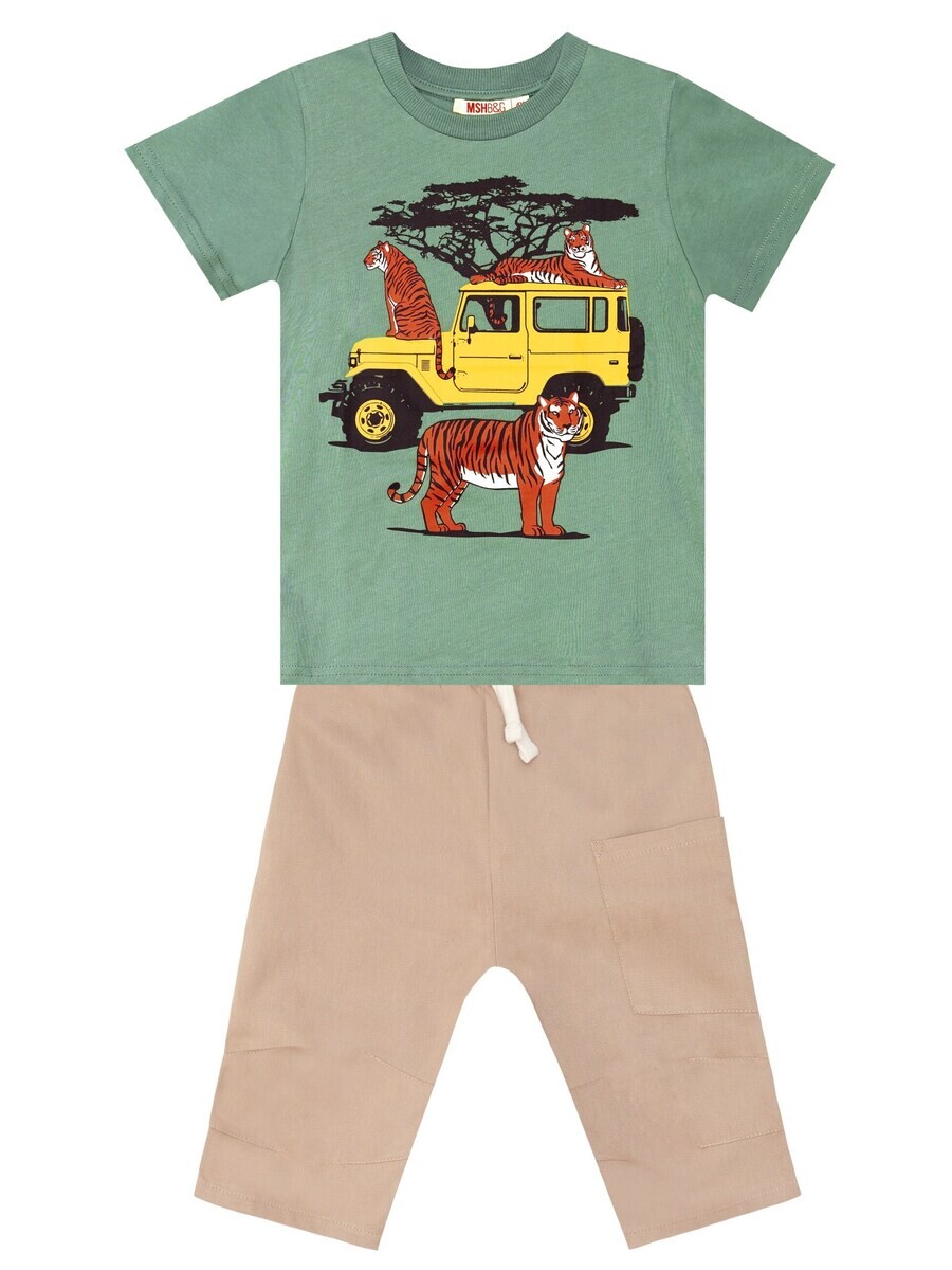 

Спортивный костюм Denokids Tracksuit Safari Boy, зеленый