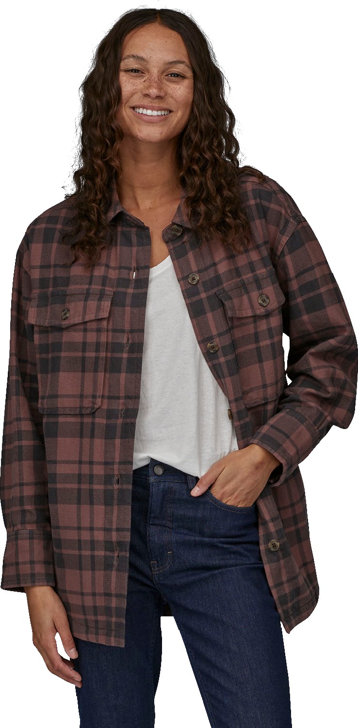 цена Фланелевая верхняя рубашка тяжелого веса Fjord – женская Patagonia, коричневый