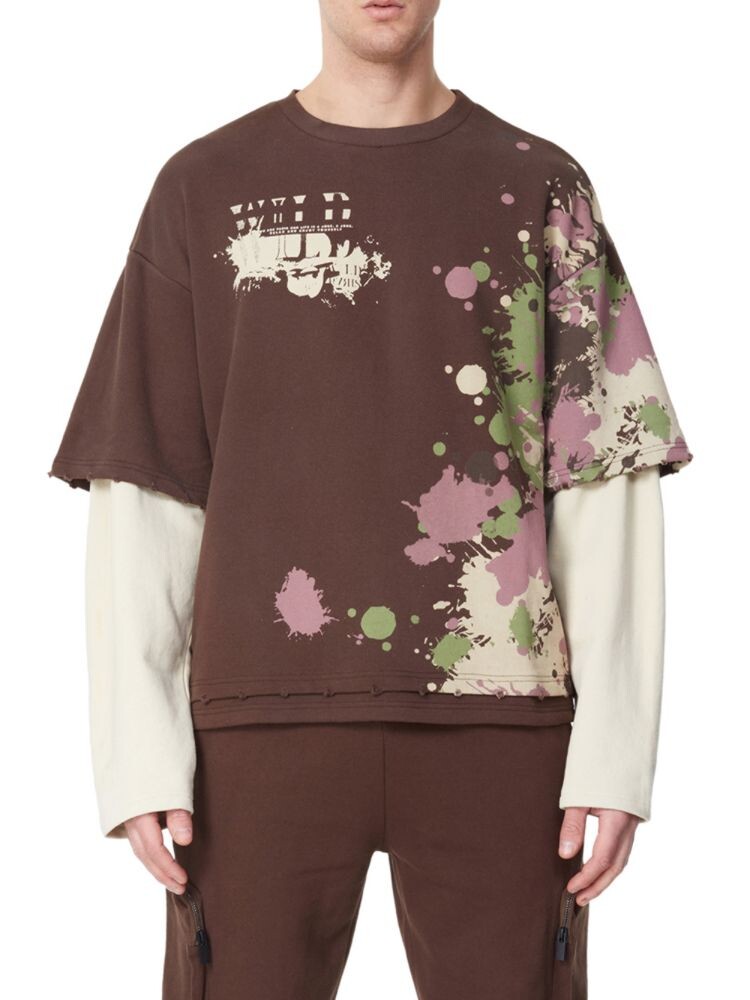 

Толстовка обычного кроя с графическим рисунком Eleven Paris, цвет Beige Brown