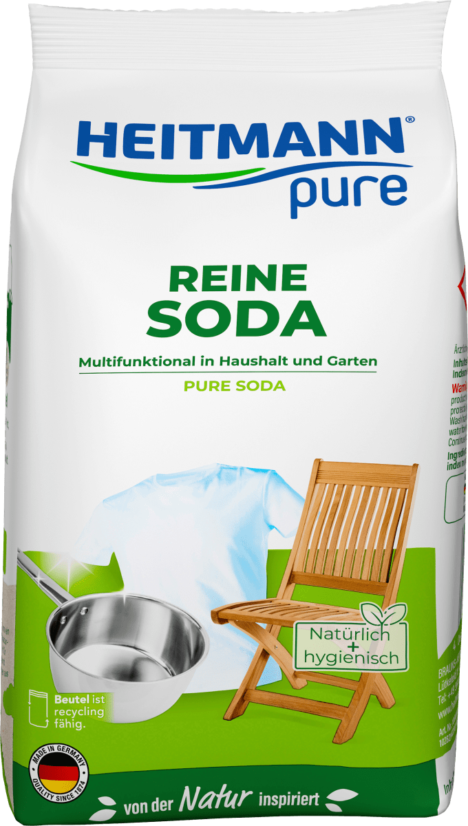 Сода чистая многофункциональная 500г. Heitmann Pure активный порошок пищевой соды 350 г heitmann pure