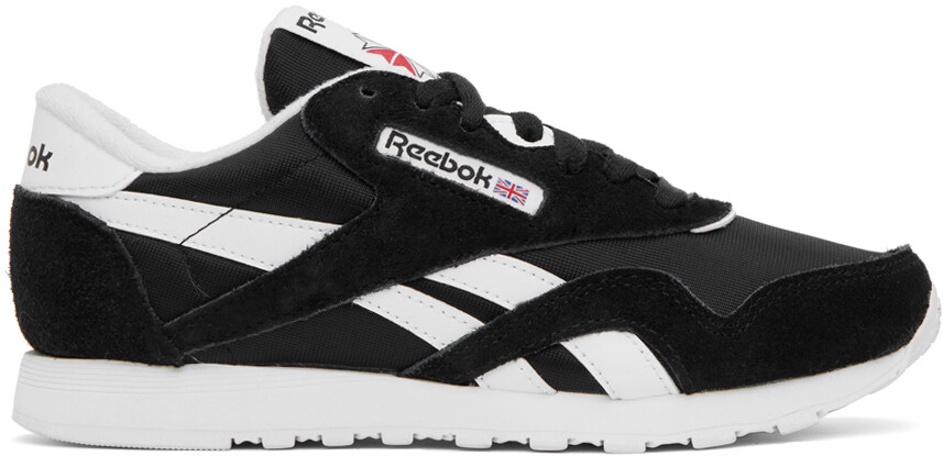 

Черные классические нейлоновые кроссовки Reebok Classics