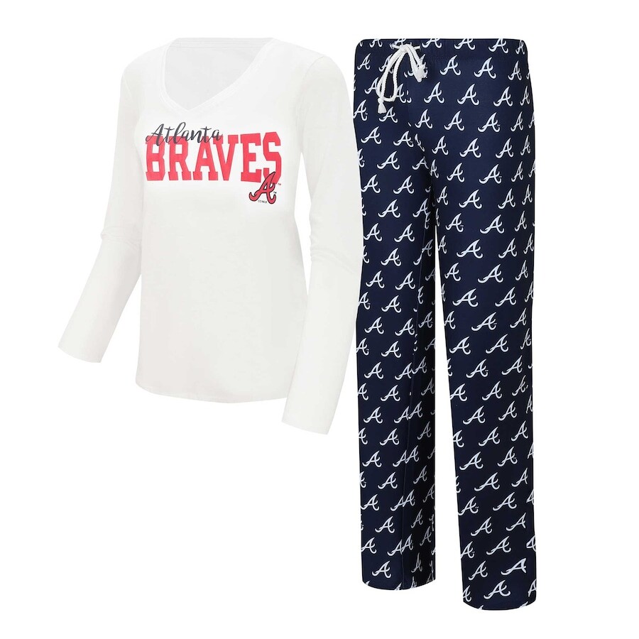 

Пижамный комплект Concepts Sport Atlanta Braves, белый