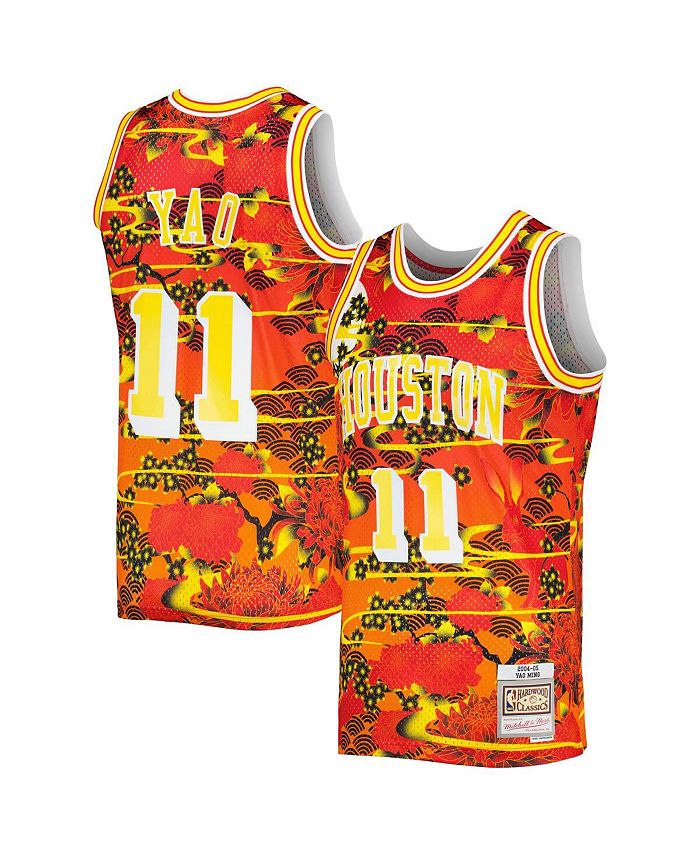 

Мужская футболка Yao Ming Red Houston Rockets Hardwood Classics Lunar New Year Swingman Jersey Mitchell & Ness, красный