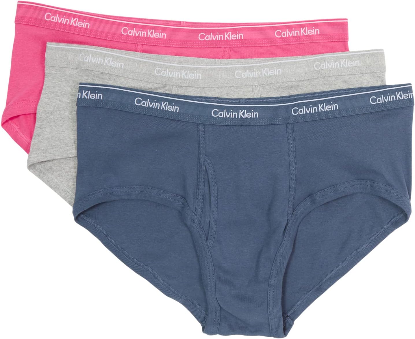 

Классические трусы из хлопка (3 шт.) Calvin Klein Underwear, цвет Cerise Lipstick/Grey Heather/Blue Edge