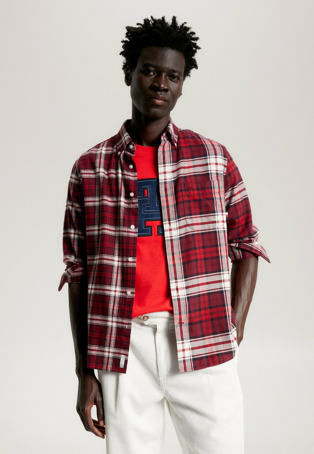 

Рубашка Tartan Blocked Archive Fit Tommy Hilfiger, цвет rouge multi