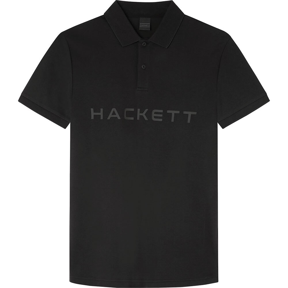 Поло с коротким рукавом Hackett Essential, черный