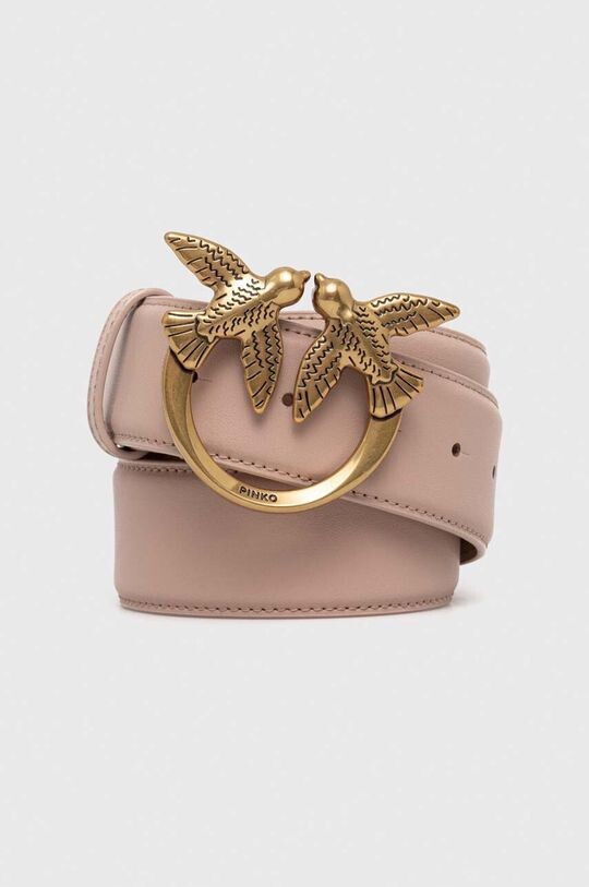 

Кожаный ремень Pinko, розовый