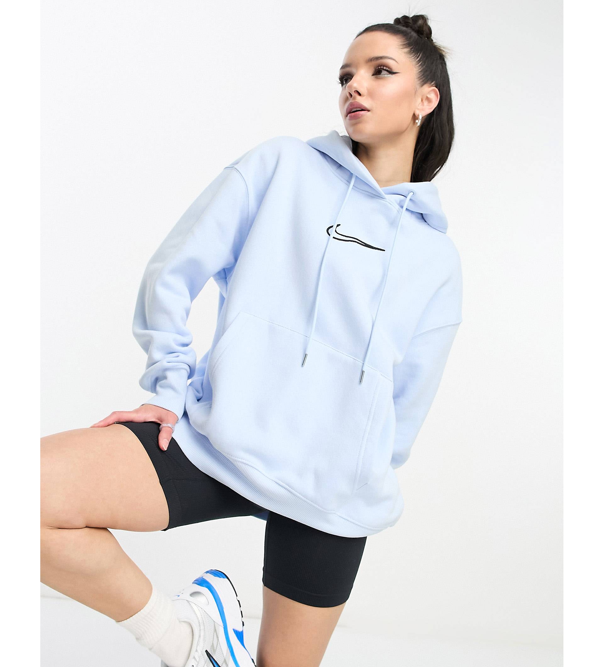 Худи синего цвета с капюшоном из флиса Nike Midi Swoosh с изображением феникса футболка koton boys 1ykb16504tk цвет lblue размер 3 4