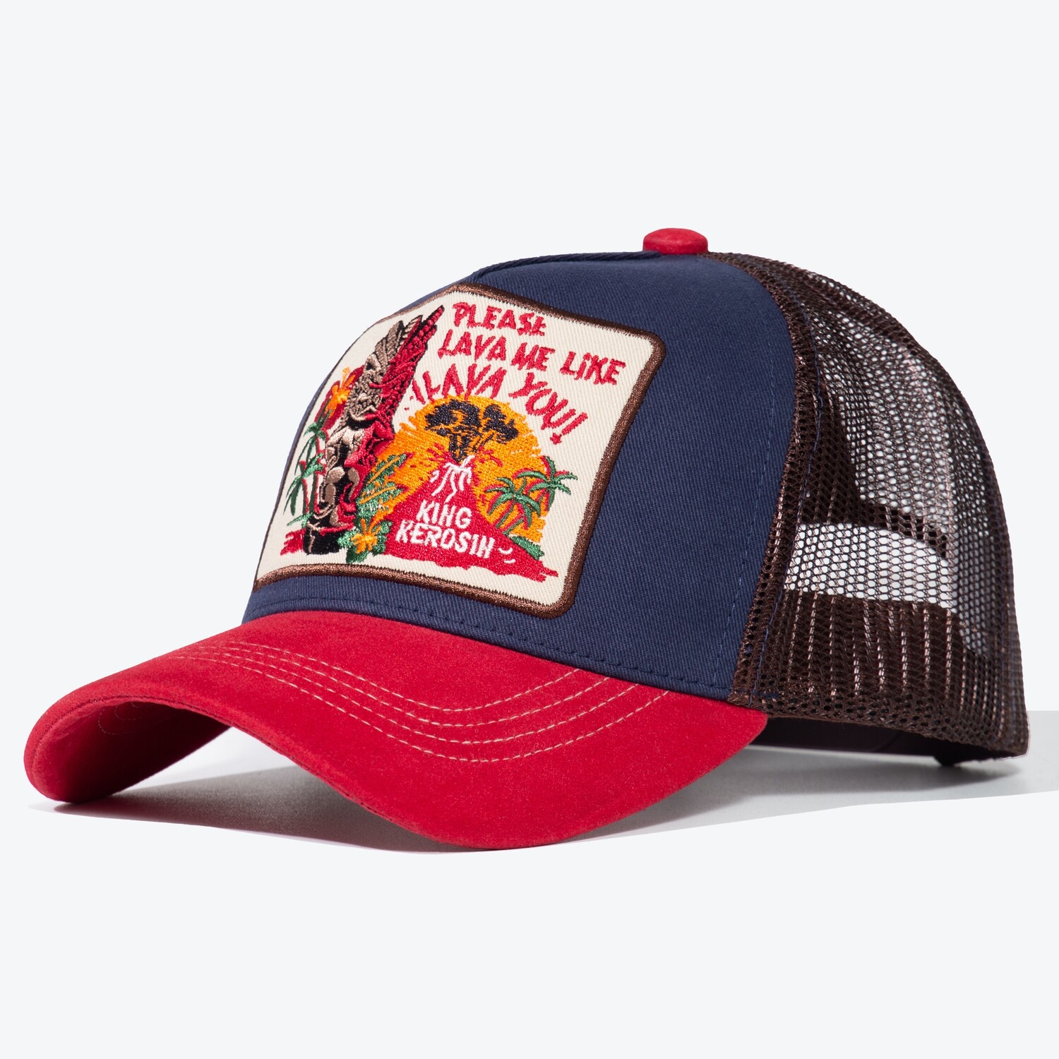 

Бейсболка King Kerosin King Kerosin Trucker Lawa me, темно синий