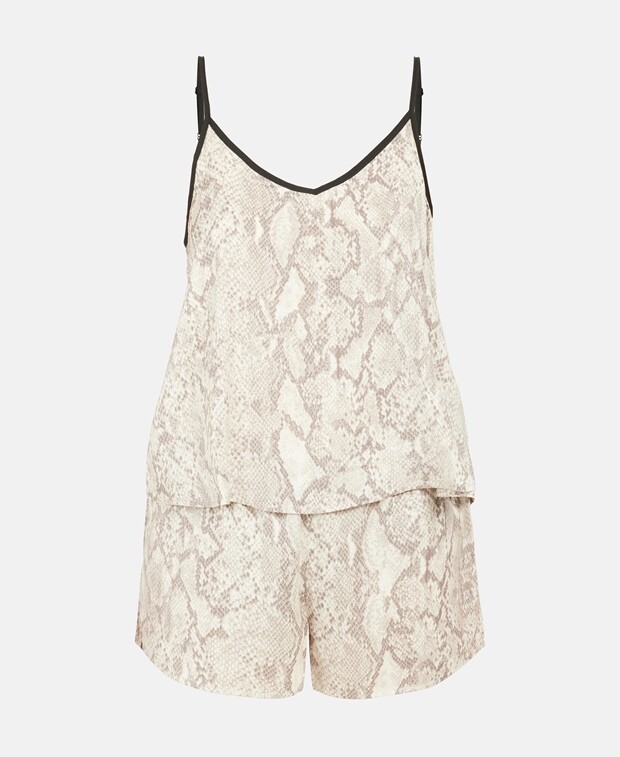 

Пижама с маской для сна DKNY, бежевый
