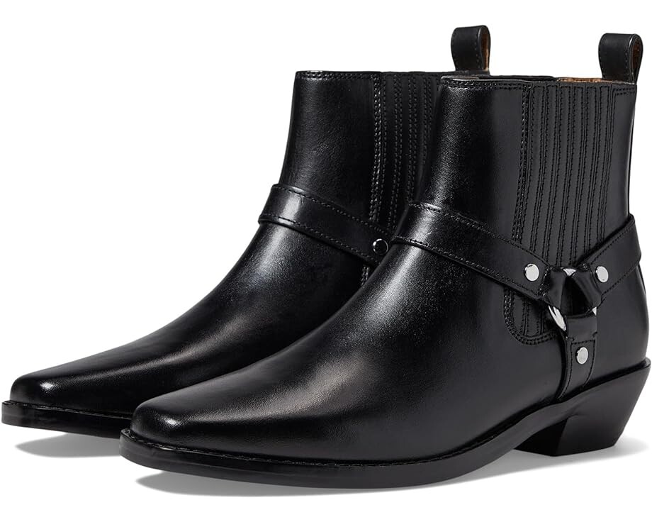 

Ботинки Madewell The Santiago Western Ankle Boot in Leather, черный
