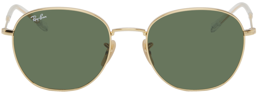 

Золотые солнцезащитные очки RB3809 Ray-Ban, цвет Arista