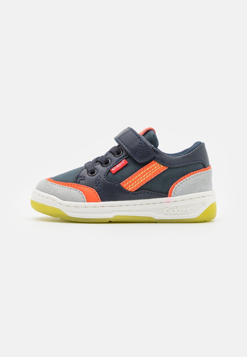 Кроссовки низкие KOUIC Kickers, цвет marine/gris/orange кроссовки kickers olympei marine