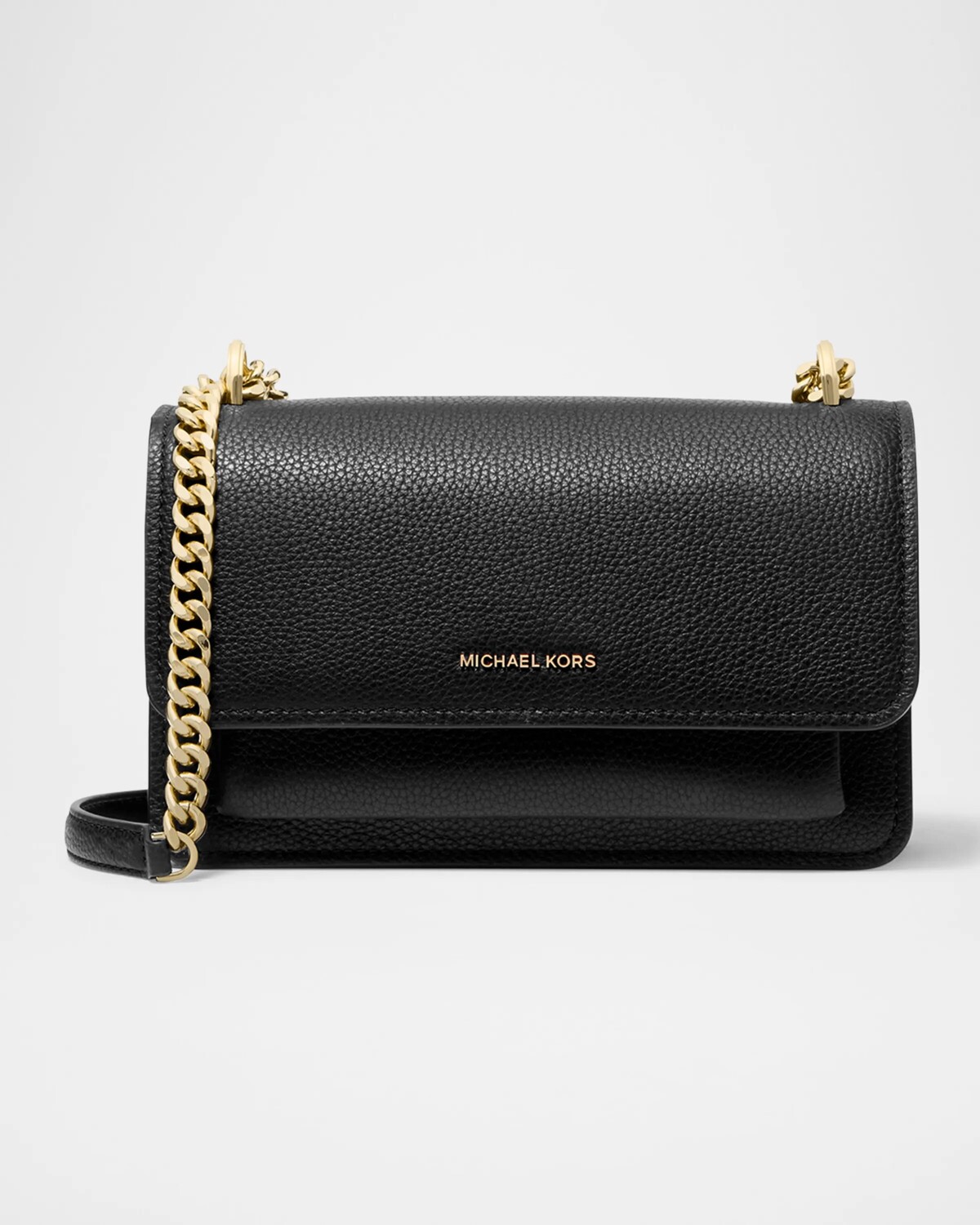 

Кожаная сумка через плечо Claire Michael Michael Kors, черный