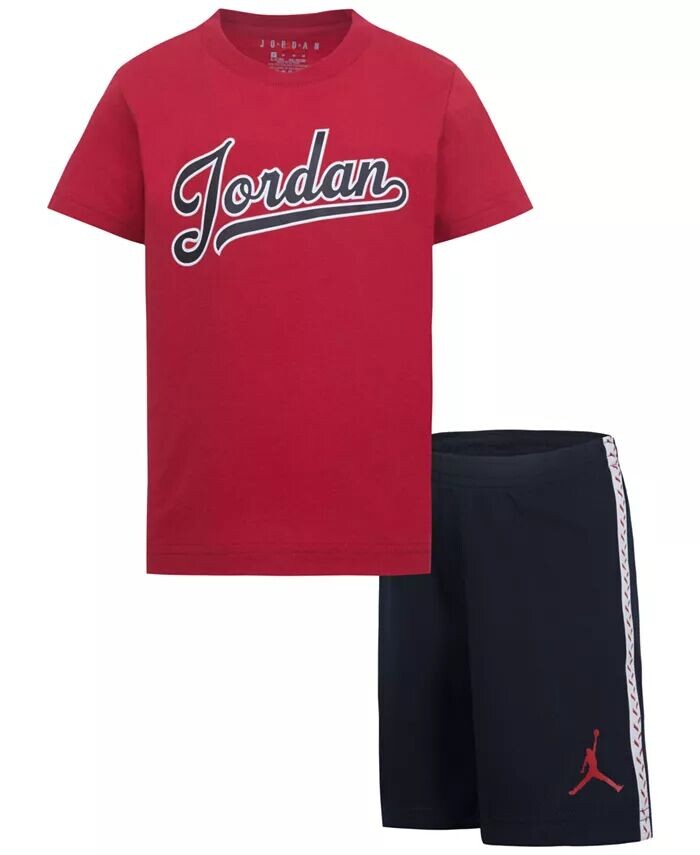 

Комплект из футболки и шорт в сетку Little Boys Flight MVP Jordan, черный
