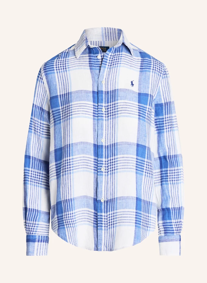 

Льняная блузка-рубашка Polo Ralph Lauren, белый