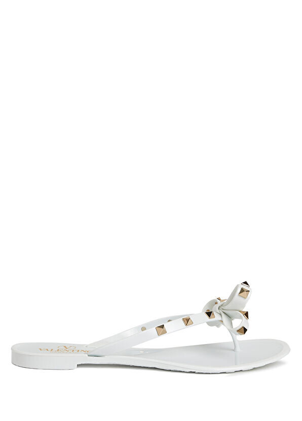 

Женские тапочки Rockstud Valentino Garavani, белый