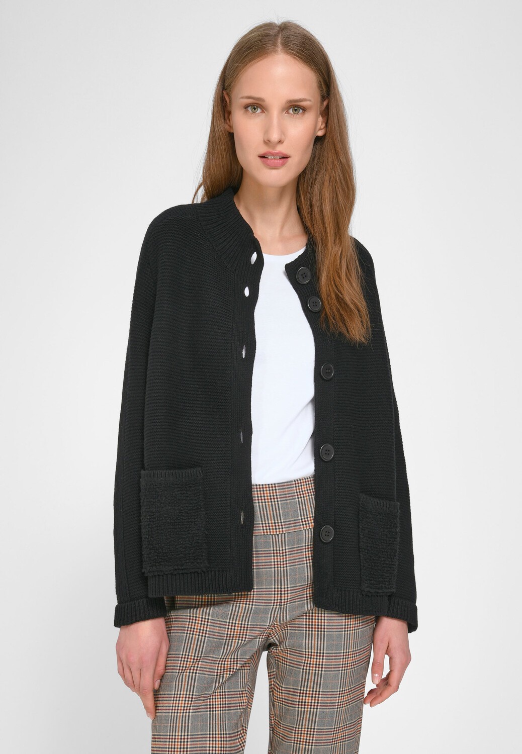 

Толстовка PETER HAHN Strickjacke Wool, черный