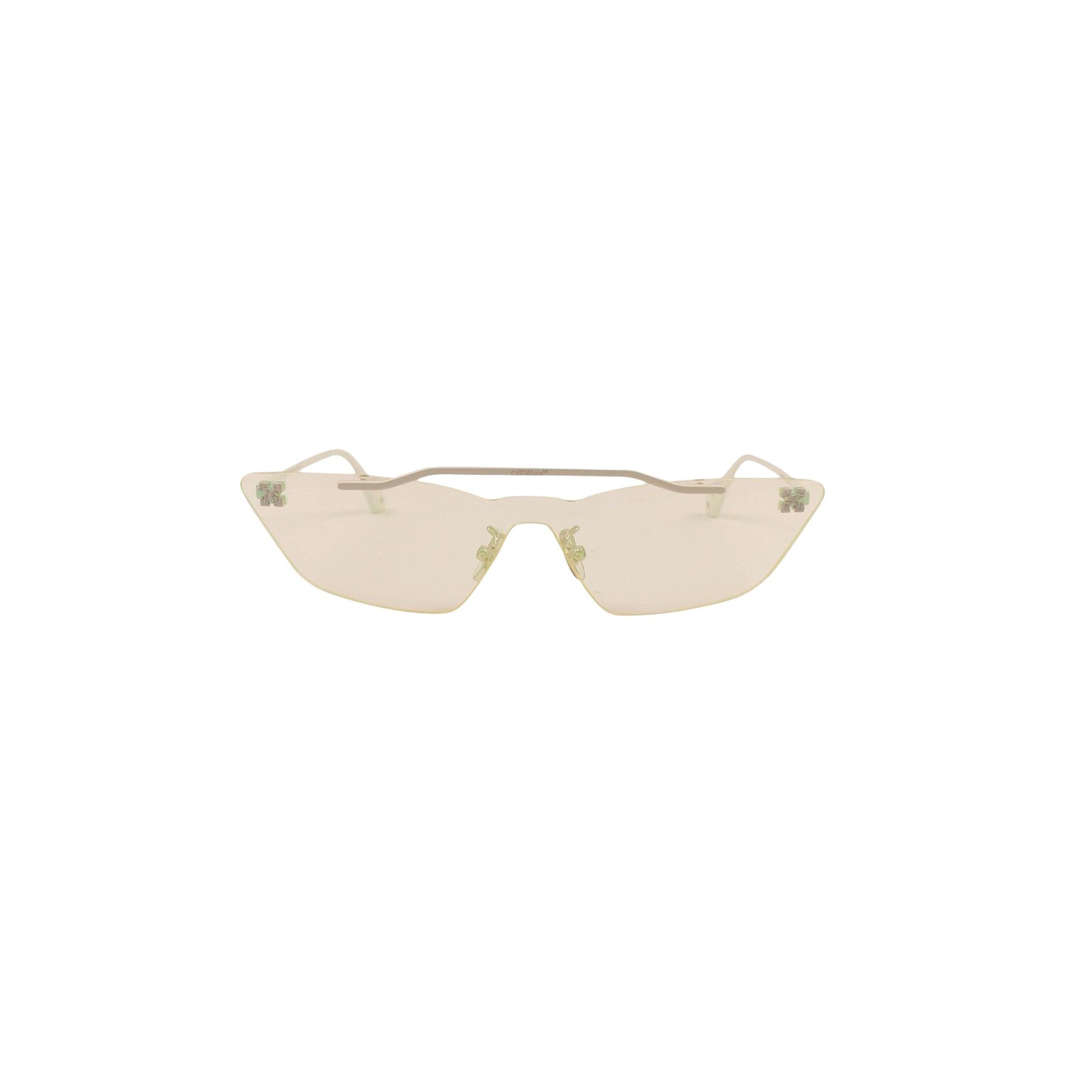 

Солнцезащитные очки Off-White с металлической маской, Белые