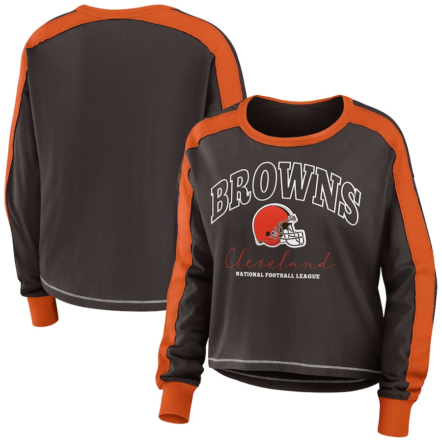 

Футболка с длинным рукавом WEAR by Erin Andrews Cleveland Browns, коричневый