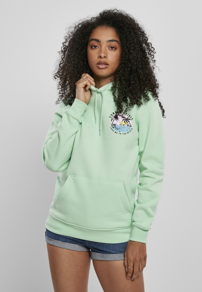 

Толстовка Mister Tee Hoodie Ladies Summer Spirit Hoody, зеленый