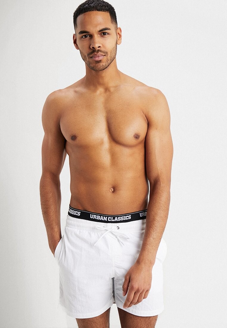 

Шорты для плавания TWO IN ONE SWIM Urban Classics, белый/черный