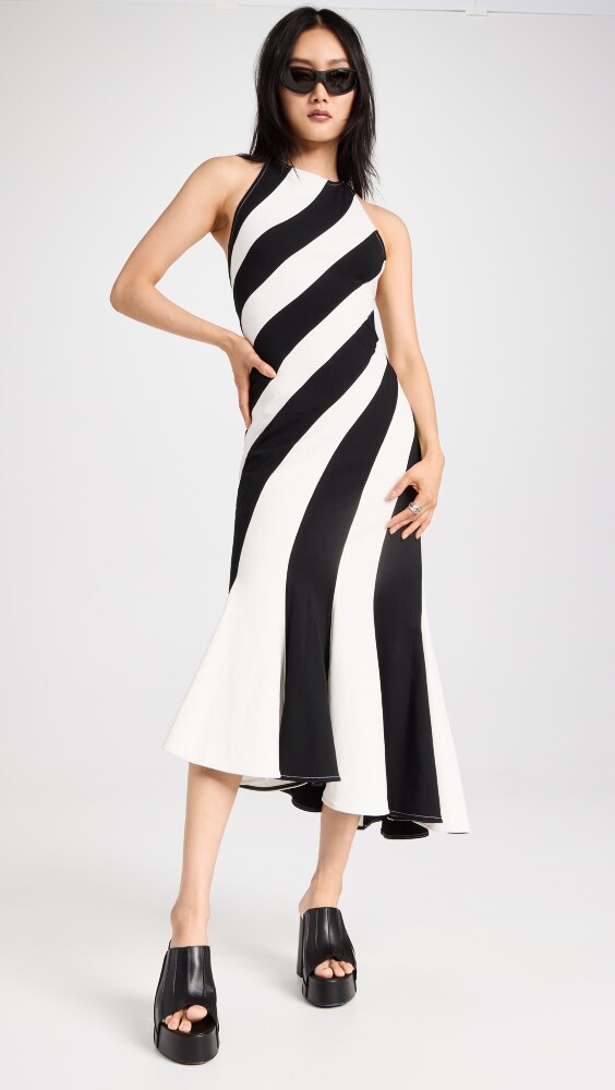 

Платье Marc Jacobs Wave Halter, черный