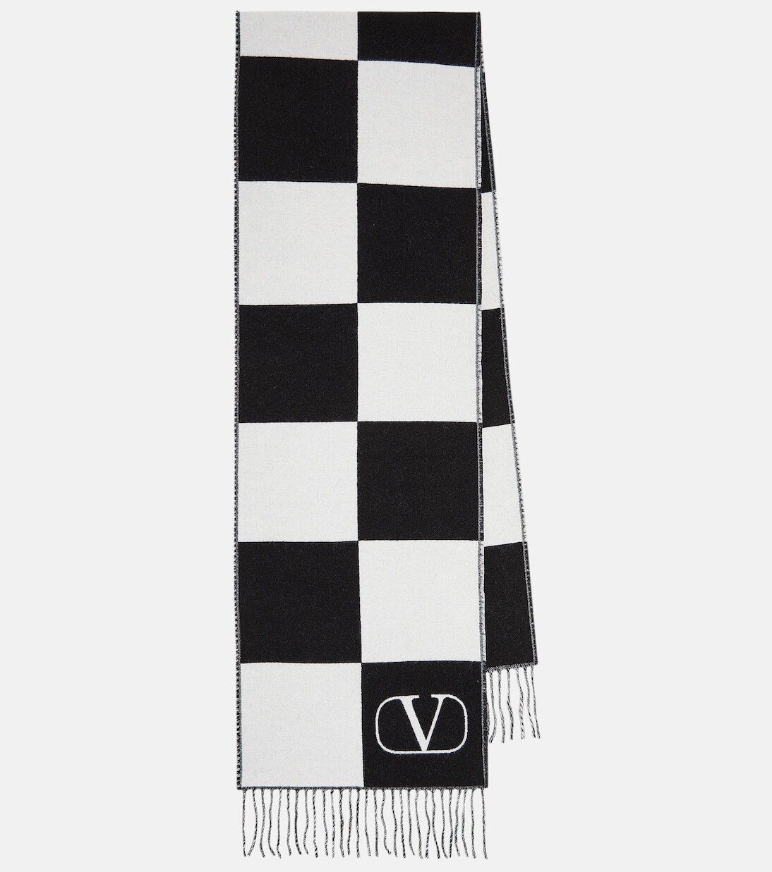 

Шарф exchess из жаккардовой шерсти и кашемира Valentino, мультиколор