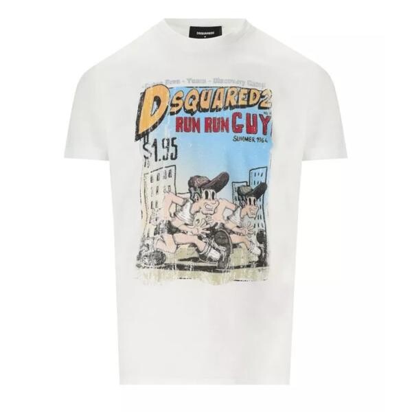 

Футболка run cool fit t-shirt Dsquared2, белый