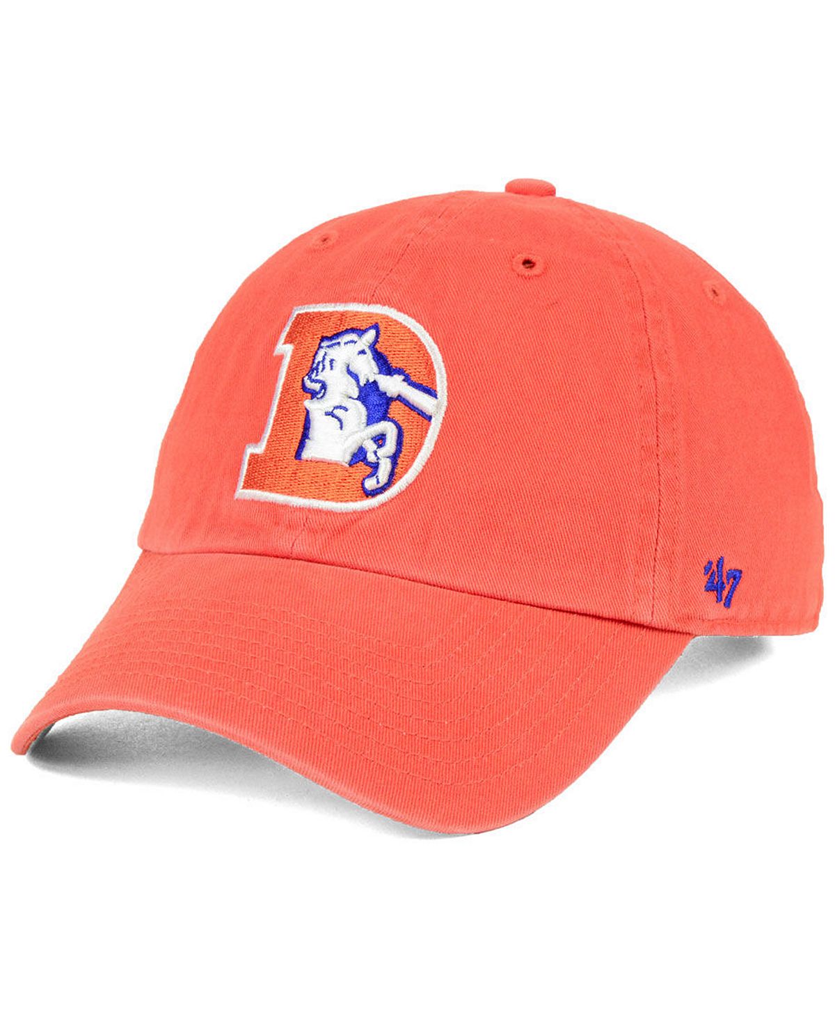 Кепка Denver Broncos CLEAN UP с ремешком на спине '47 Brand