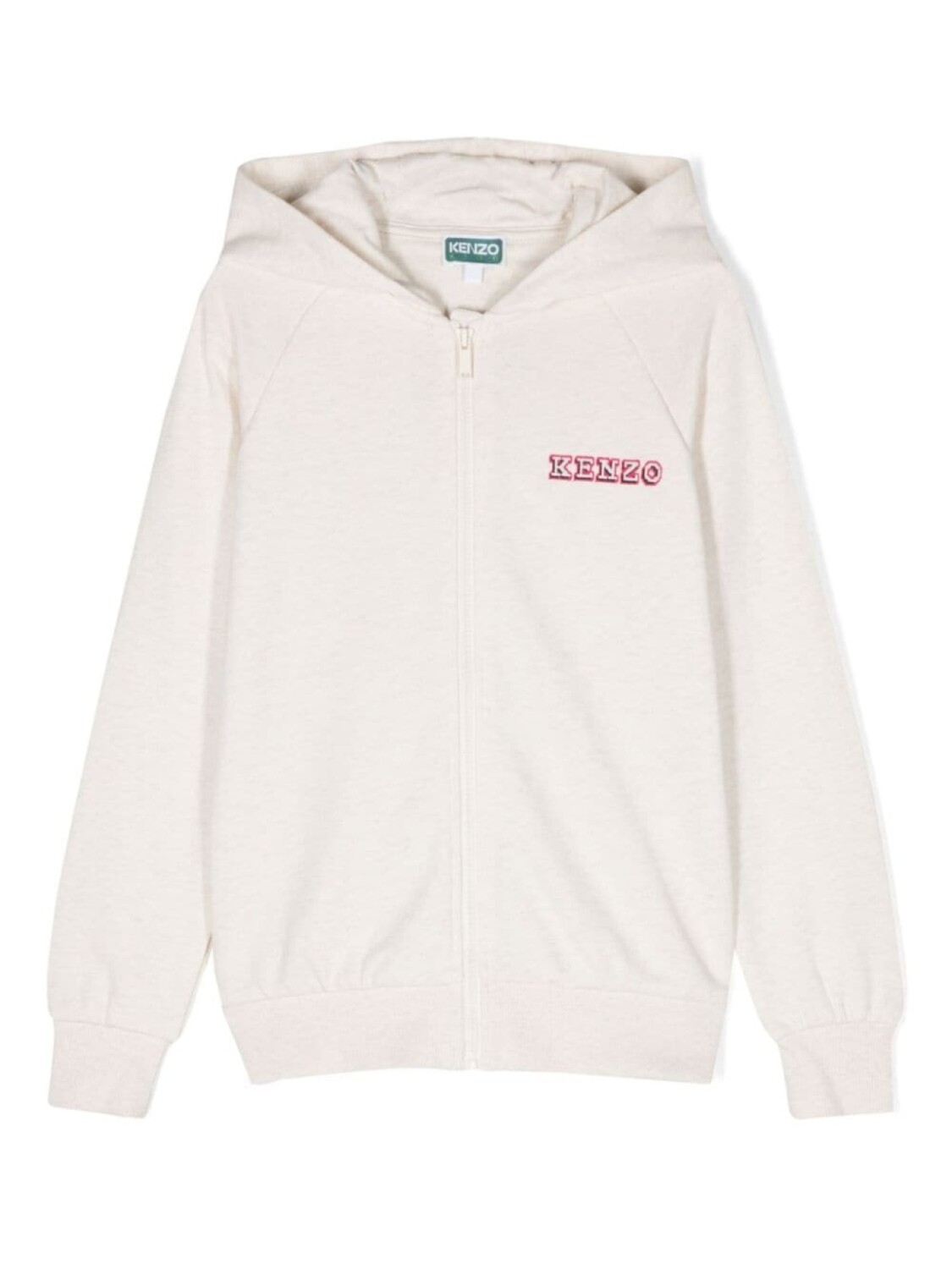 

Kenzo Kids толстовка с капюшоном и логотипом, нейтральный цвет