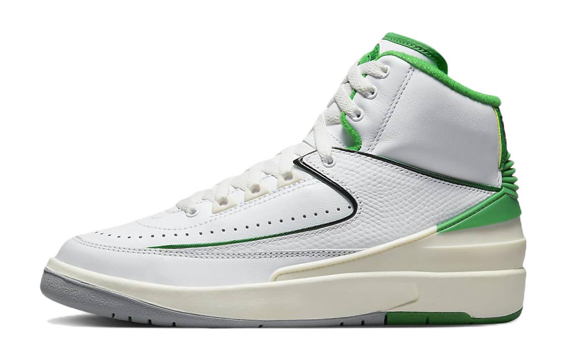 

Кроссовки женские Jordan Air Jordan 2 Vintage баскетбольные, белый / зеленый