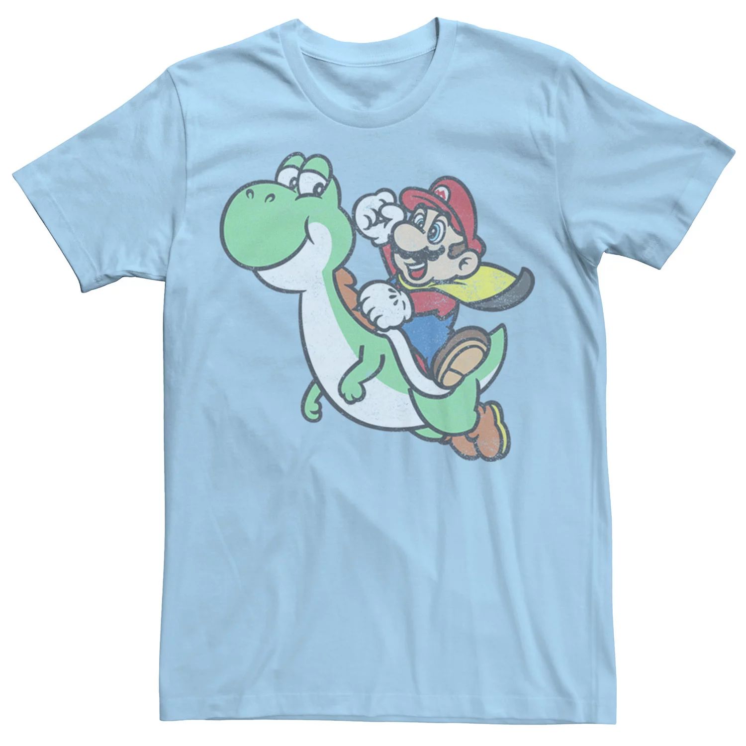 цена Мужская футболка Nintendo Mario Riding Yoshi с портретом Licensed Character