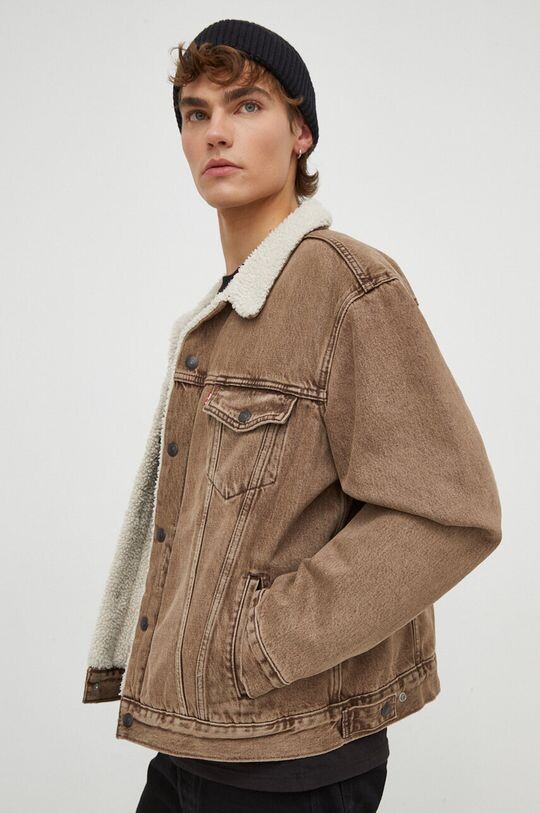

Джинсовая куртка Леви Levi's, коричневый