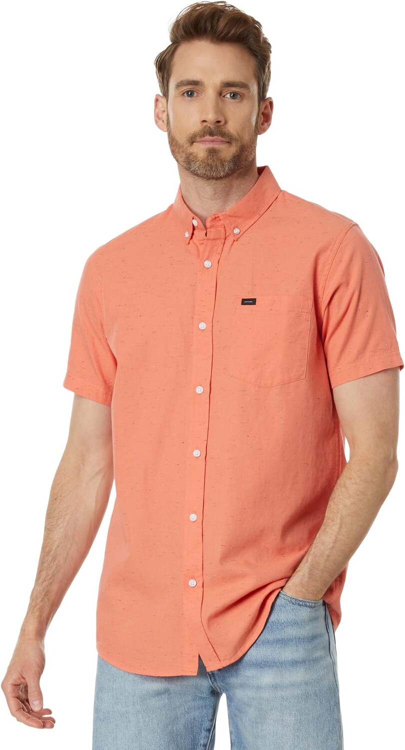 

Рубашка Ourtime Short Sleeve Woven Rip Curl, цвет Peach