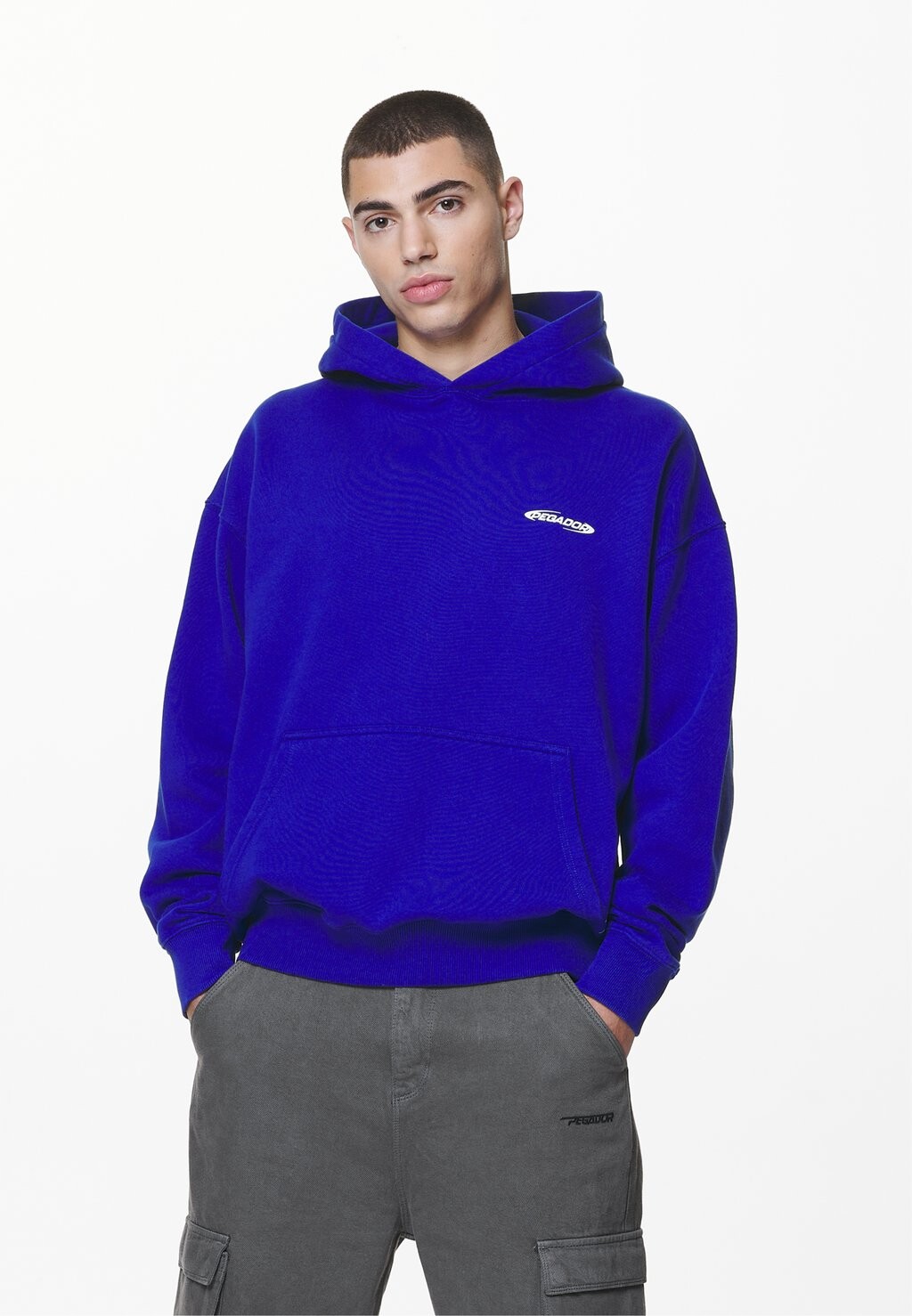 

Толстовка Sanit Oversized Hoodie Pegador, цвет washed endless blue