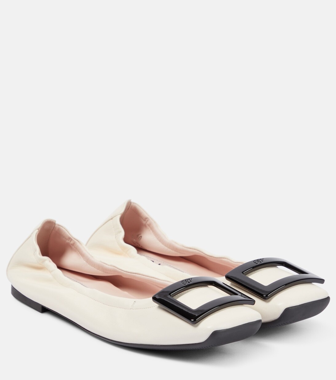 

Кожаные балетки Viv' Pockette Roger Vivier, красный