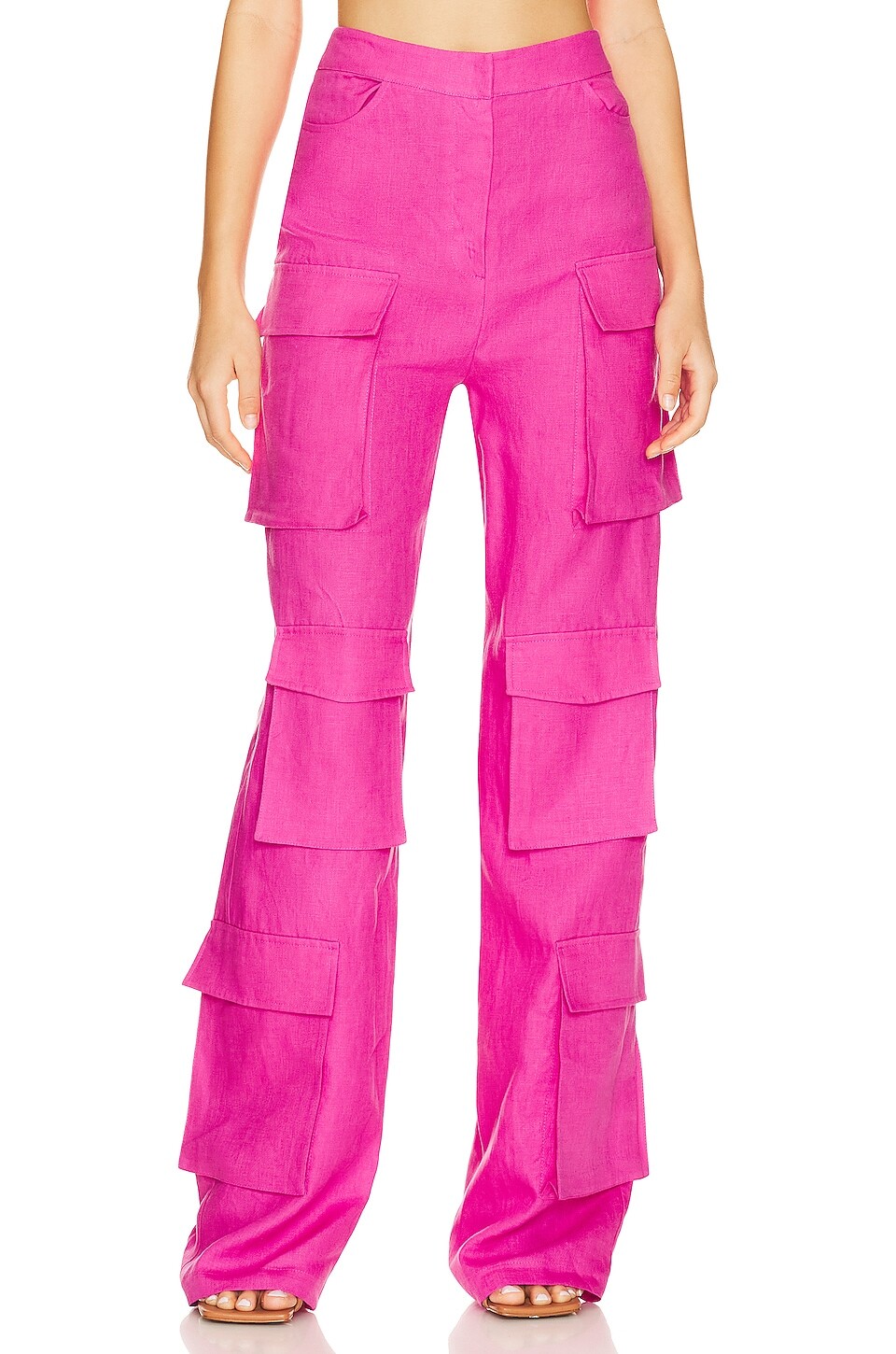 

Брюки SELMACILEK Wide Leg Cargo, фуксия, Розовый