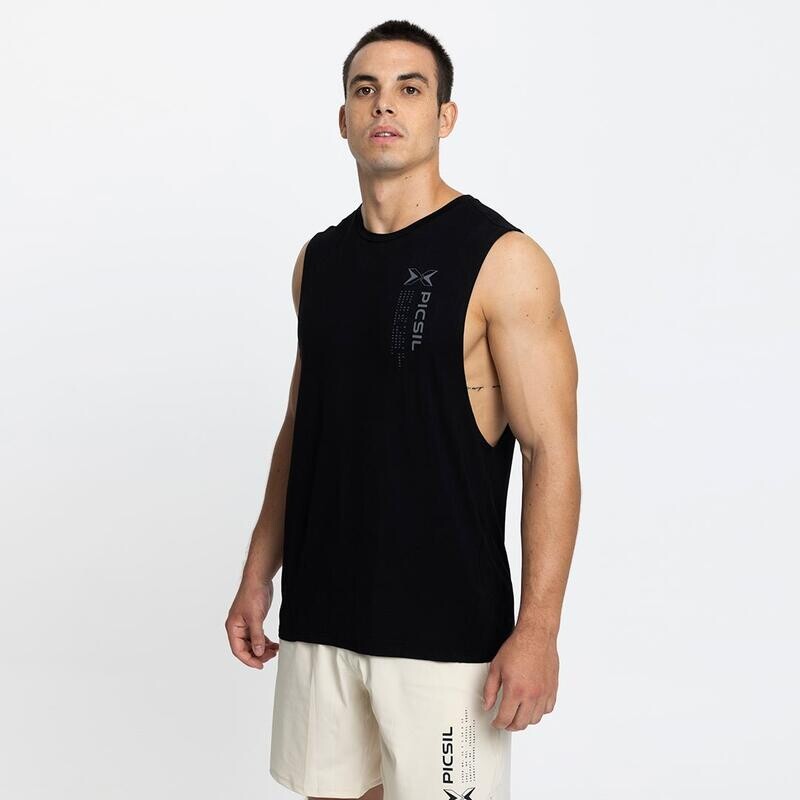 

Мужская спортивная футболка без рукавов Tank Core 0.2 — XL — черная PICSIL, цвет negro