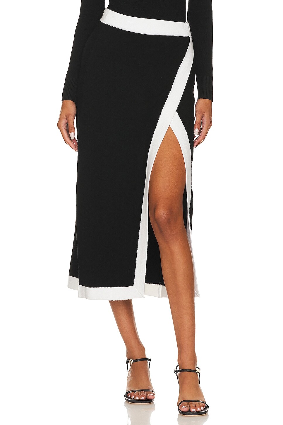 

Юбка миди JoosTricot Midi Skirt, цвет Black & White