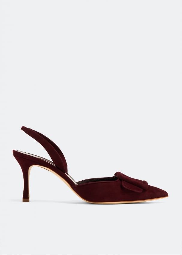 

Туфли Manolo Blahnik Maysli Slingback, бордовый