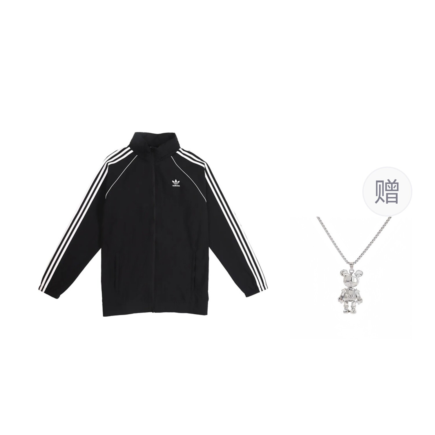 

Куртка SST унисекс черного цвета с ожерельями Adidas Originals