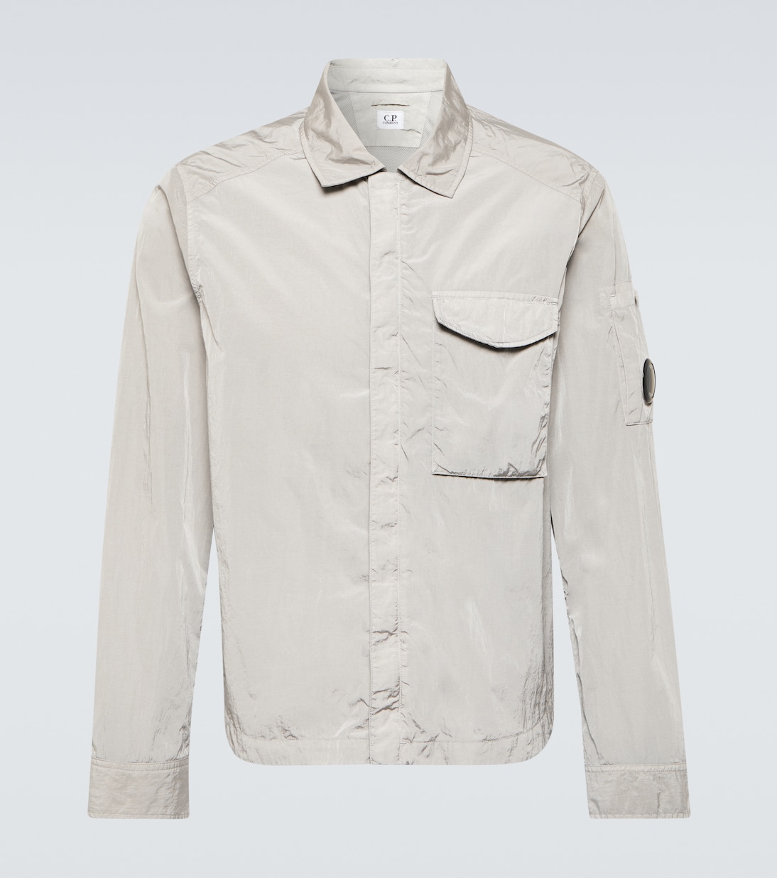 Рубашка chrome-r C.P. Company, серый куртка рубашка c p company chrome r pocket голубой