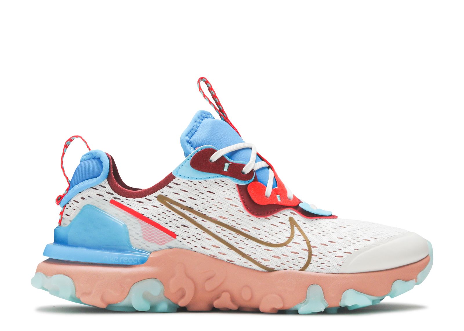 Кроссовки Nike React Vision Gs 'Desert Oasis', белый цена и фото