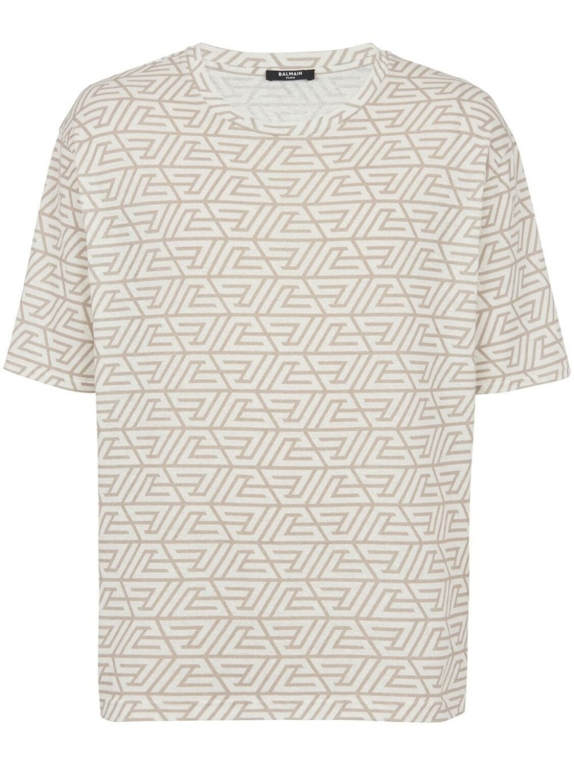 

Balmain all-over graphic-print T-shirt, нейтральный цвет